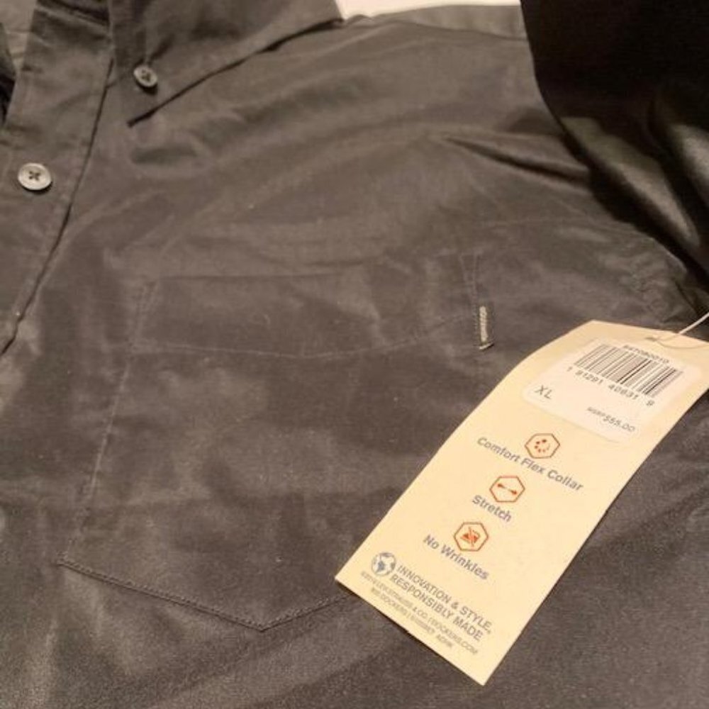 Dockers Men's Classic Fit Short Sleeve Signature Comfort Flex Shirt, XL - Picture 5 of 6